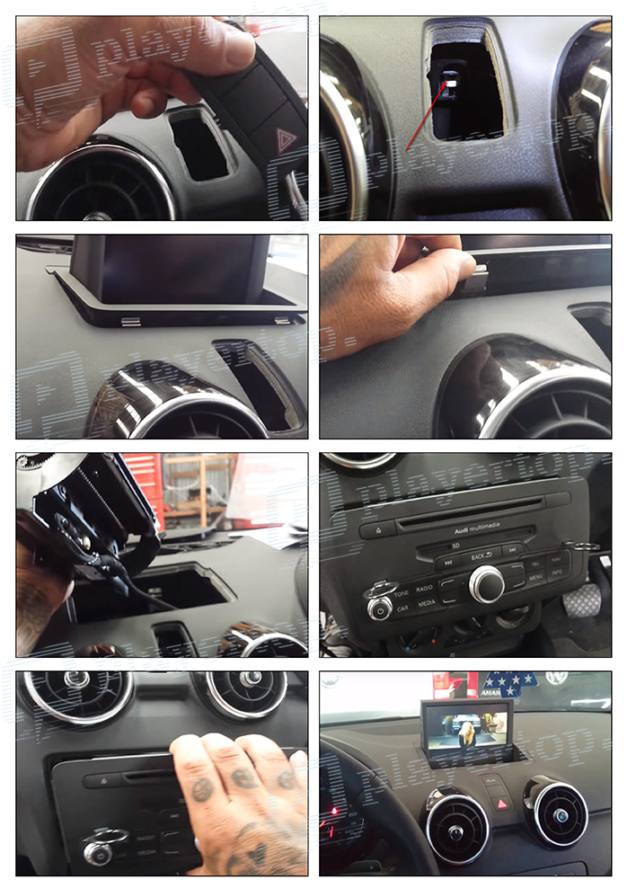 montage autoradio Audi A1